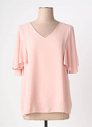 Blouse manches courtes manches courtes rose QUATTRO femme