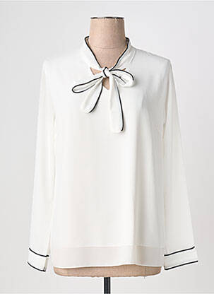 Blouse manches longues manches longues blanc QUATTRO femme