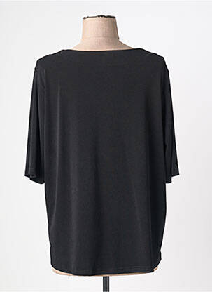 Top tissage crêpe manches courtes noir JUMFIL femme