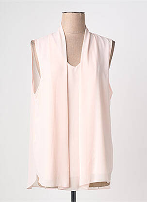 Top coupe fluide sans manche rose QUATTRO femme