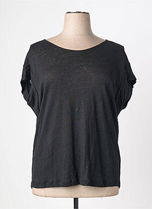 Top manches courtes manches courtes noir QUATTRO femme