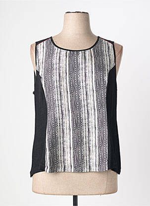 Top stretch sans manche noir QUATTRO femme