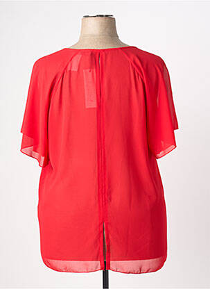 Blouse manches courtes manches courtes rouge QUATTRO femme