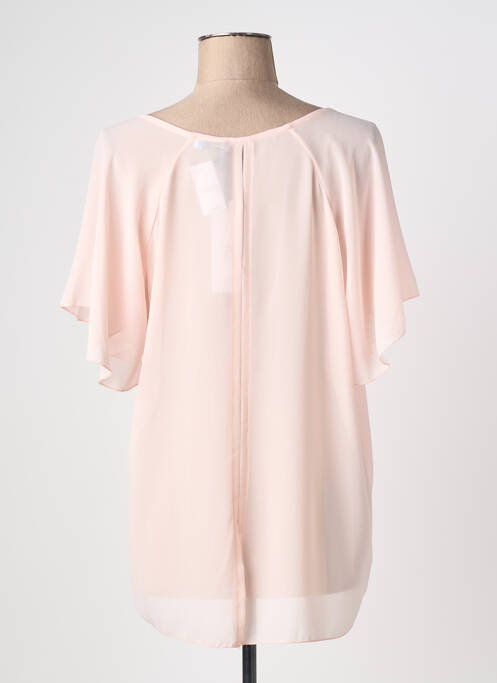 Blouse manches courtes manches courtes rose clair QUATTRO femme