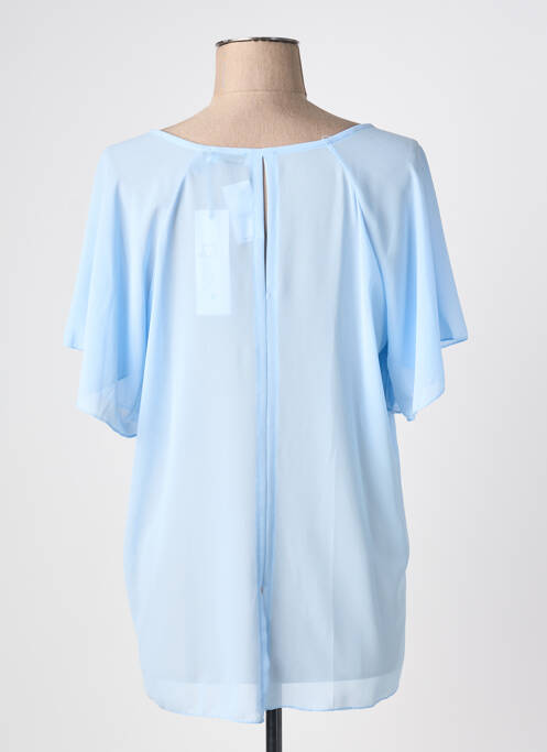 Blouse manches courtes manches courtes bleu QUATTRO femme