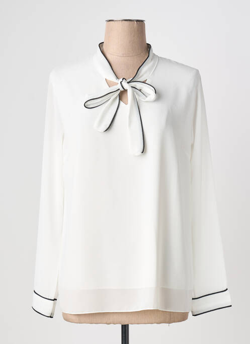 Blouse manches longues manches longues blanc QUATTRO femme
