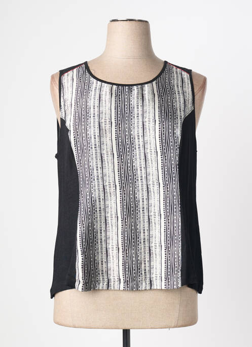 Top stretch sans manche noir QUATTRO femme