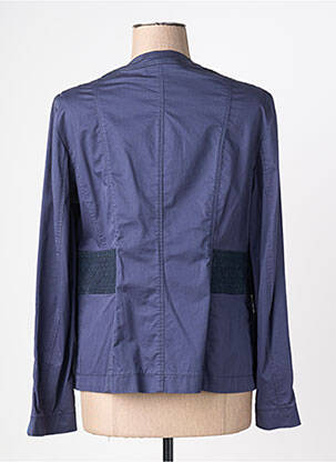 Veste casual col rond bleu QUATTRO femme
