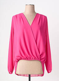 Blouse manches longues manches longues rose QUATTRO femme