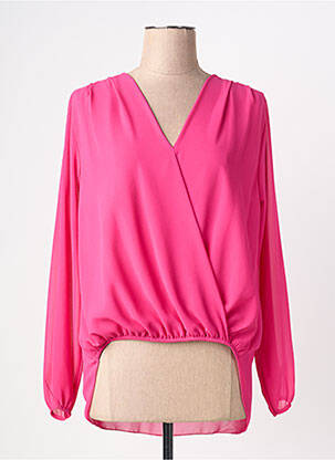 Blouse manches longues manches longues rose QUATTRO femme