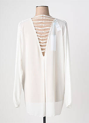 Blouse manches longues manches longues blanc QUATTRO femme
