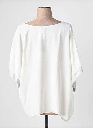 Blouse manches courtes manches courtes blanc QUATTRO femme
