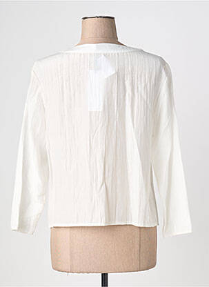 Veste casual col rond blanc QUATTRO femme
