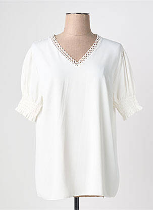 Top manches courtes manches courtes blanc QUATTRO femme
