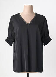 Top manches courtes manches courtes noir QUATTRO femme