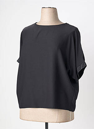 Top manches courtes manches courtes noir QUATTRO femme