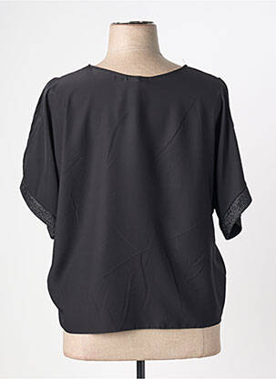 Top manches courtes manches courtes noir QUATTRO femme