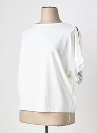 Top manches courtes manches courtes blanc QUATTRO femme