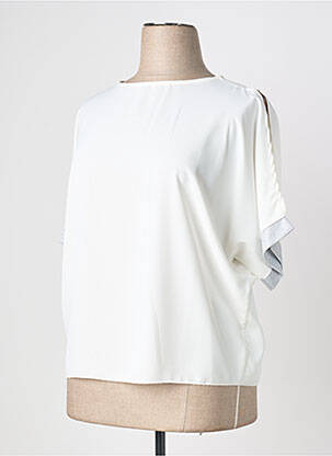 Top manches courtes manches courtes blanc QUATTRO femme