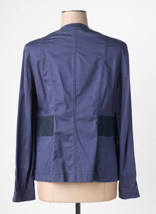 Veste casual col rond bleu QUATTRO femme