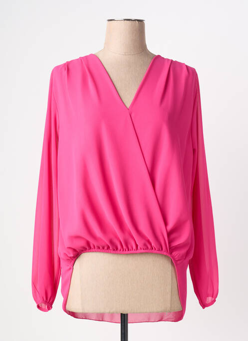 Blouse manches longues manches longues rose QUATTRO femme
