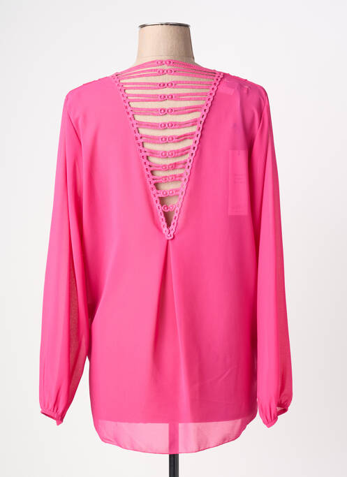 Blouse manches longues manches longues rose QUATTRO femme