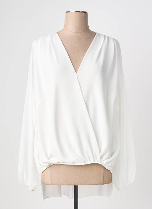Blouse manches longues manches longues blanc QUATTRO femme