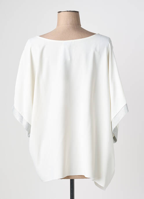 Blouse manches courtes manches courtes blanc QUATTRO femme