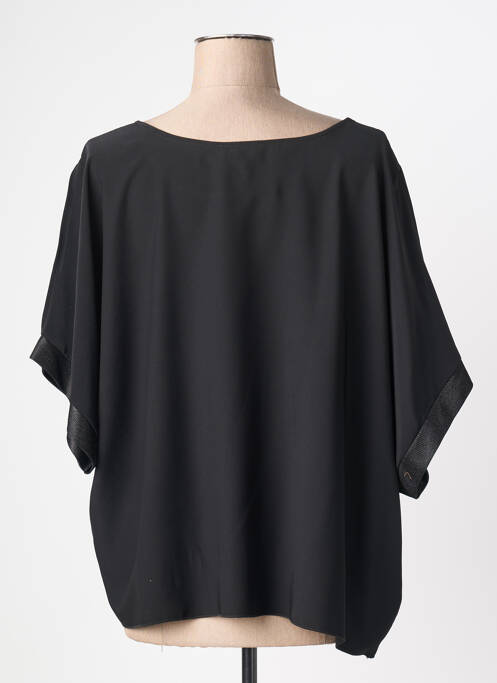 Blouse manches courtes manches courtes noir QUATTRO femme