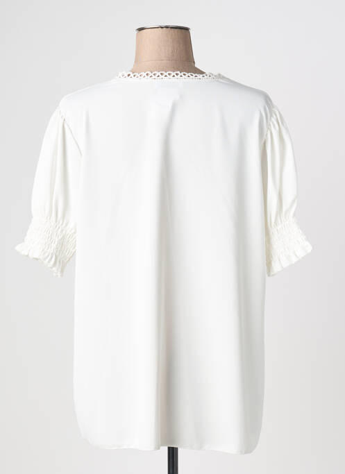 Top manches courtes manches courtes blanc QUATTRO femme