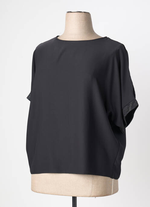 Top manches courtes manches courtes noir QUATTRO femme