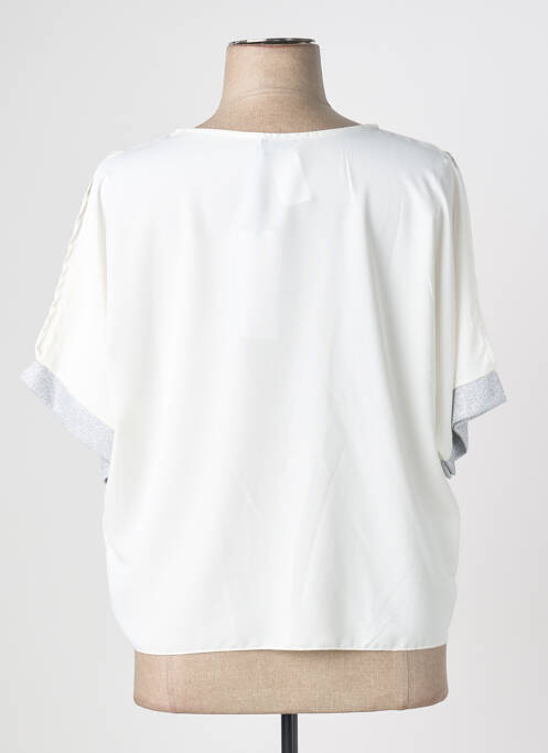 Top manches courtes manches courtes blanc QUATTRO femme