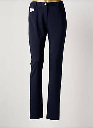 Pantalon slim taille élastique taille normale bleu JUMFIL femme
