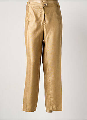 Pantalon 7/8 taille à pinces taille normale or JUMFIL femme
