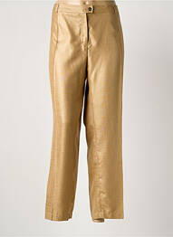 Pantalon 7/8 taille à pinces taille normale or JUMFIL femme