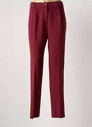 Pantalon slim poches taille haute rouge JUMFIL femme