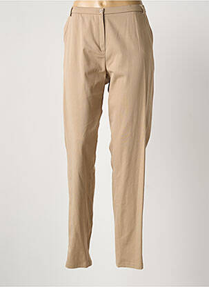 Pantalon slim taille haute taille haute beige JUMFIL femme