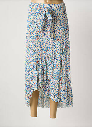 Jupe longue coupe évasée bleu QUATTRO femme