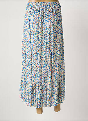 Jupe longue coupe évasée bleu QUATTRO femme