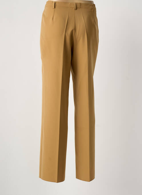 Pantalon droit taille à pinces taille haute marron JUMFIL femme