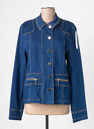 Veste casual col chemisier bleu QUATTRO femme