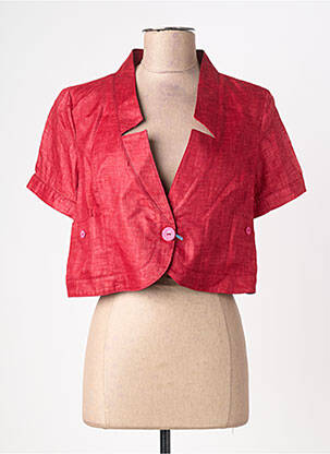 Veste chic col v rouge QUATTRO femme
