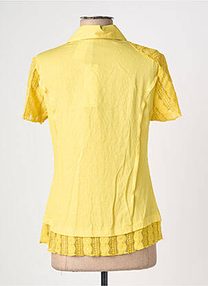 Chemisier manches courtes manches courtes jaune QUATTRO femme