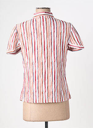 Chemisier coupe cintrée manches courtes rouge QUATTRO femme