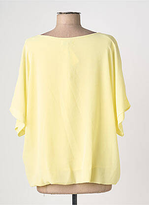 Tunique manches courtes manches manches chauves souris jaune QUATTRO femme