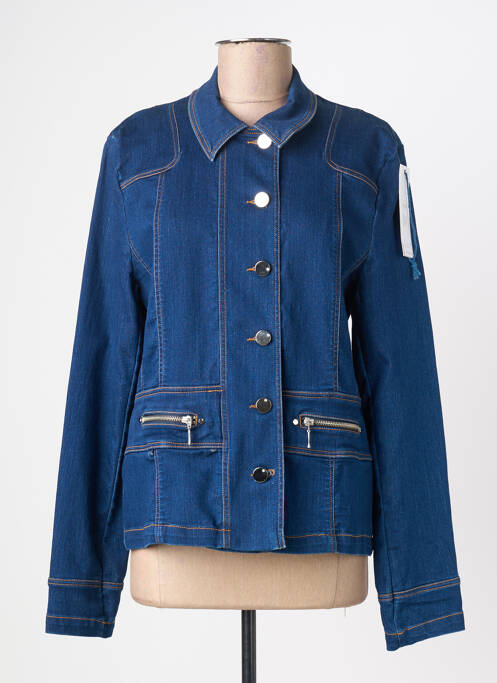Veste casual col chemisier bleu QUATTRO femme