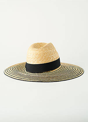 Chapeau forme chapeau paille noir FLECHET femme