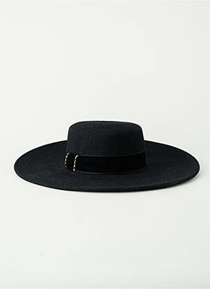 Chapeau noir TAFFTA femme