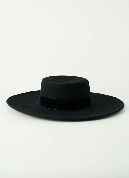 Chapeau noir TAFFTA femme