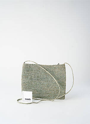 Sac fermeture zippée forme rectangulaire vert MADARE femme